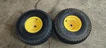 (2) John Deere LT133 Rear Wheels AM121904 LT155 LT150 LT166 LTR155 LTR166. Fixed Price $70.00.