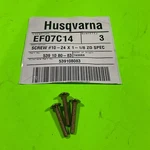 3PK Genuine Oem Husqvarna 539108083 Screws #10-24 X 1-1/18 For Grass Catcher. Fixed Price $9.95.