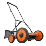 Vevor 18-INCH Push Reel Lawn Mower 5-BLADE Adjustable Height Catcher 4 Wheels. Fixed Price $118.90.