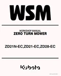 Kubota Zd 21 28 Wsm Service Manual Zero Turn Mower. Fixed Price $24.71.