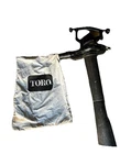 Toro 51618 Super Leaf Blower Vacuum 120V - Black W/ Attachment & Collection Bag. Fixed Price $33.75.