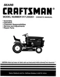 Owner Manual Sears Craftsman 20.0 Hp Lawn Tractor Mower - Model 917.250261. Fixed Price $21.95.