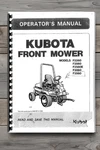 Kubota F2260 F2560E F3060 F3560 Front Mower Operator S Manual Comb Bound. Fixed Price $13.39.