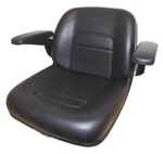High Back Lawn Mower Seat W/ Armrests Black Fits Grasshopper, Exmark And Ferris. Fixed Price $169.99.