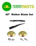 Walker Mower 42" Ghs Blade Set With Hubs, Bolts And Nuts All Great Price!. Fixed Price $66.33.