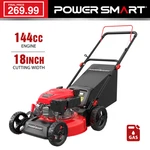 Powersmart 18" Gas Lawn Mower, 144CC Engine, Mulching & Side / Rear Discharge. Fixed Price $236.00.