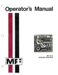 Massey Ferguson Mf 12G Garden Tractor 610 Air-cooled Engine Operator's Manual. Fixed Price $25.00.