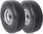 Pack 10" Solid Flat Free Tire Wheel 4.10/3.50-4 Hand Truck Dolly Cart 5/8". Fixed Price $58.95.
