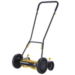 16" 5 Blade Reel Push Lawn Mower Large Trailing Wheel Garden Yard Grass Trimming. Fixed Price $167.19.