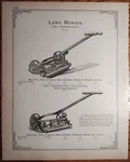 (4) 1893 Pennsylvania Reel Lawn Mowers Print Ads Catalog Pages Original AD-31. Fixed Price $15.87.