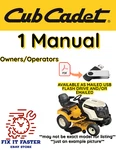 Cub Cadet Lawnmower 1806 Owners Manual Pdf On Usb. Fixed Price $18.00.