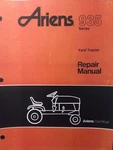 Ariens 935 Series Yard Tractor Repair Service Manual YT10 YT11 YT8 YT12 1988. Fixed Price $159.95.