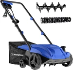 Westinghouse 13" 12-AMP 2-IN-1 Electric Dethatcher And Scarifier With Collection. Fixed Price $183.99.