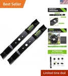 2-PACK Mower Blades For Greenworks 20'/21' Models 25022, 25112. Fixed Price $66.28.