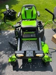 Greenworks 82V 42" Ride-on Zero Turn Mower, With Leaf Blower And Weedwhacker.. Fixed Price $4500.00.