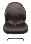 John Deere Black Vinyl Mower Seat W/bracket Fits 240 245 335D SST16 Etc. Fixed Price $164.99.