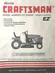 Sears Craftsman 15.5 H.p. 6-SP 42" Lawn Tractor 917.259542 Owner & Parts Manual. Fixed Price $101.96.