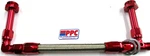06 An Holley 4150 Dual Inlet Carb Fuel Line W/ Steel Braid Hose Show Polish Red. Fixed Price $137.50.