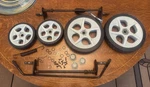 Greenworks Wheels For Model 25223 40V 19" Mower. Fixed Price $17.99.