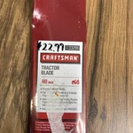 Craftsman 46 Inch Tractor Blade Premium Omega Heavy-duty Red 71 33286. Fixed Price $28.00.