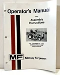 Massey Ferguson Mf 1450 And 1650 Garden Tractor Operator Manual & Assembly. Fixed Price $12.95.
