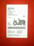 Craftsman 20 Hp 42" Automatic Lawn Tractor Model 917.270940 Owner / Parts Manual. Fixed Price $11.00.