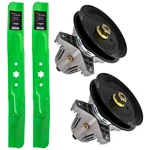 Mower Blades & Deck Spindles Kit For Cub Cadet Efi XT1-LT42 XT2-LX42 Kh XT1LT42. Fixed Price $64.95.