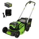 Greenworks 60V 21" Lawn Mower (two Battery Ports) W/ 5AH & Rapid Charger. Fixed Price $599.99.