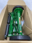 Scotts Scott's 16 In. Manual Walk Behind Push Reel Lawn Mower. Fixed Price $84.99.