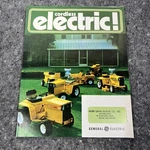 Original 1972 General Electric Cordless Tractor Mower Foldout Sales Brochure. Fixed Price $34.00.