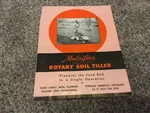 Mulsifier Rotary Soil Tiller Booklet/ Brochure Great Condition- Look. Fixed Price $9.99.