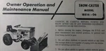 Bolens Medium Tube Frame Tractor Snow Thrower Implement 18516-06 Owners Manual. Fixed Price $47.99.