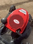 Amerisii 21" 3-IN-1 Walk-behind Lawn Mower 144CC Gas AV8621PH Red Black. Fixed Price $140.00.