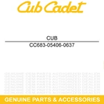Cub Cadet 683-05406-0637 Black Split Frame Rail Enduro XT1-LT42E Zero-turn Mower. Fixed Price $241.16.
