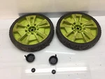 Ryobi RY401012VNM Rear Wheel Set With Caps & Nuts - Pack. Fixed Price $34.29.