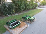 Set 5 Verti Cut Reels # MOVC22 John Deere 7700 8700 Fairway Mower W/ Brackets. Fixed Price $7500.00.