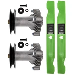 Spindle With Pulley High Lift Blade For Ayp Husqvarna Inch Deck LT1238A 1538A. Fixed Price $62.95.