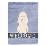 Caroline's Treasures BB5651CHF Poodle White Welcome House Flag Large Porch Sl.... Fixed Price $49.31.
