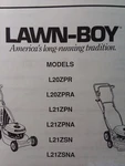 Lawn-boy Omc Walk-behind Mower Parts Manual L20ZPR L21ZPNA L21ZSNA. Fixed Price $61.19.