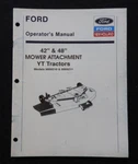 1984-1993 Ford YT-16 H 12.5 Lawn Tractor "42" & 48" Mower Deck" Operators Manual. Fixed Price $18.59.