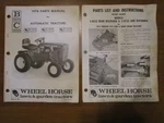 Wheel Horse B100 C120 C160 Tractor & Mower Parts Manual. Fixed Price $20.00.