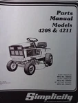 Simplicity 4208 4211 Lawn Tractor & Mower Parts Manual 1690456 1690458 1690274. Fixed Price $82.44.