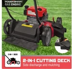 "dad's Pick: 2-IN-1 Red Gas Lawn Mower Powersmart 144CC (DB8621CRX)". Fixed Price $499.99.