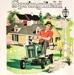 1958 Springfield Riding Lawn Mower Advertisement Agriculture Vintage DWPP17. Fixed Price $14.99.