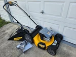 Dewalt 21" Gas Powered High Wheel Self-propelled Lawn Mower (DW12AVP2R3739). Fixed Price $519.00.