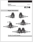 1991 Eaton 751, 851, 771, And 781 Hydrostatic Transaxle Repair Manual 16 Pages. Fixed Price $16.95.