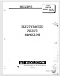 Bolens Fmc 1253-01 1253-02 Tractor Parts List Manual Book Comb Bound 1969. Fixed Price $8.95.