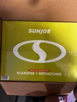 Sun Joe AJ801E Lawn Dethatcher + Scarifier W/collection Bag 12.6-INCH 12-AMP. Fixed Price $135.00.