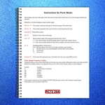Kubota RC72-29A Parts Manual Steel Wire Bound Protective Covers. Fixed Price $15.93.
