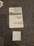 John Deere JA60 JA62 (21-INCH) Mower Manual. Fixed Price $12.00.